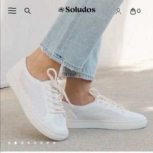 Like new soludo white sneaker